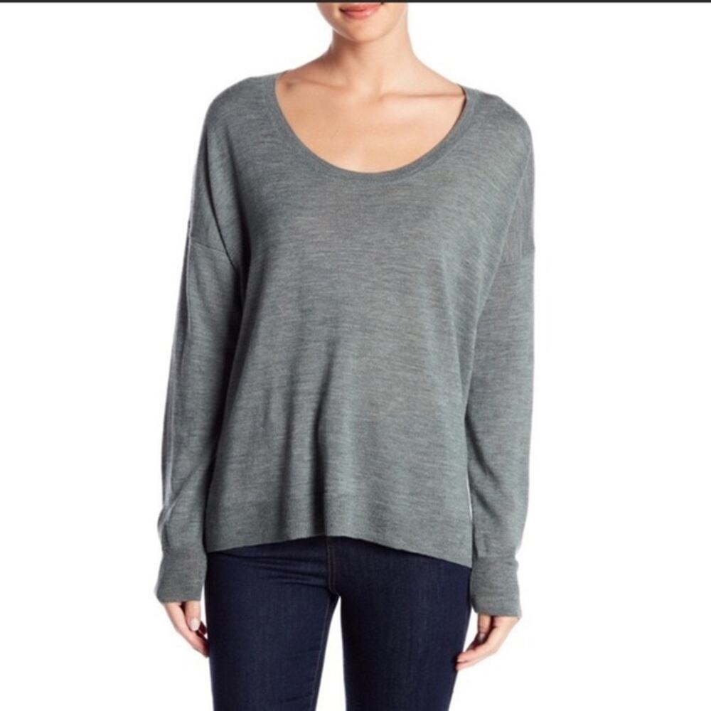 Madewell Southstar Scoop Neck Lightweight Wool Sweater Size XS